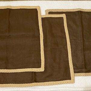 Pottery Barn 3 pillow covers, very good condition 20” x 20”